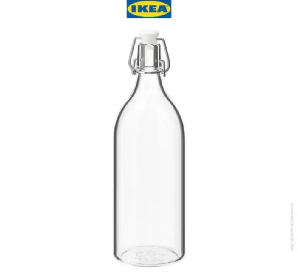 2 Botol kaca IKEA korken