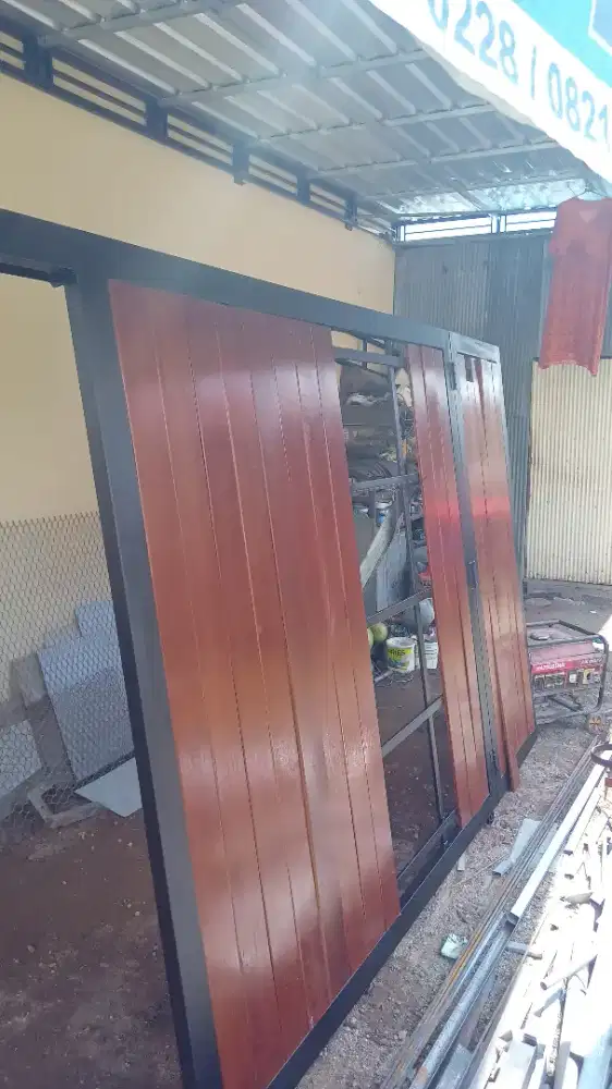 Garansi plitur 2th  gerbang kombinasi kayu ulin