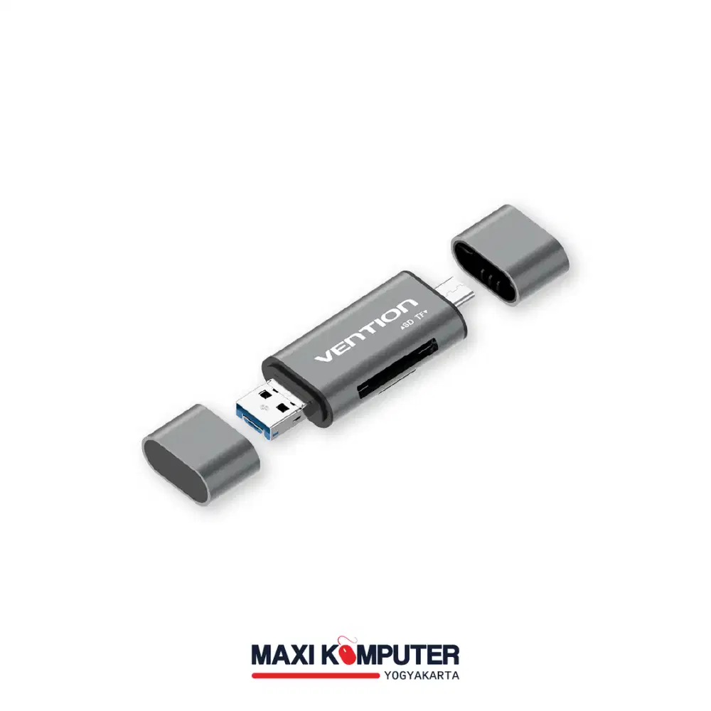 Vention 2In1 SD + TF USB 3.0 Type-C Micro USB Card Reader Adapter