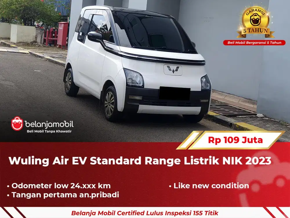 [ GARANSI 5TH ] Wuling Air EV Standard Range Listrik 2023 2024
