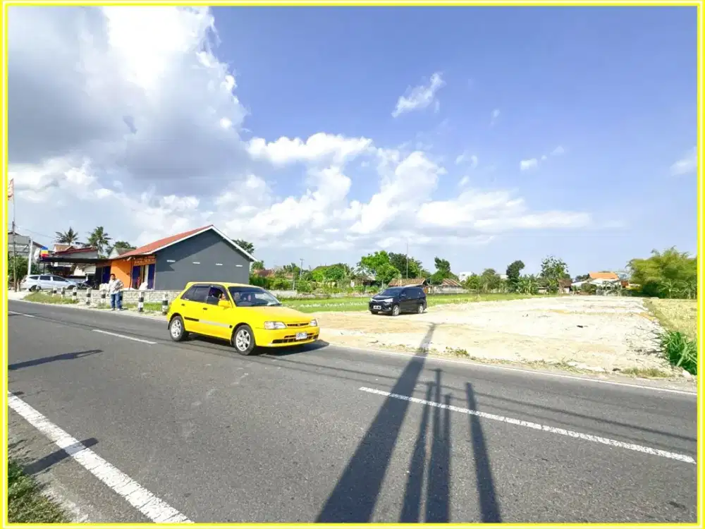 Tanah Godean, tepi Jalan Utama Dekat Calon Polda DIY