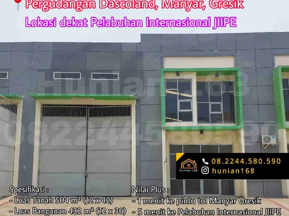 Gudang Pergudangan Dascoland Jalan Raya Manyar Gresik AKR JIIPE GemCity Mas Karimun MMK