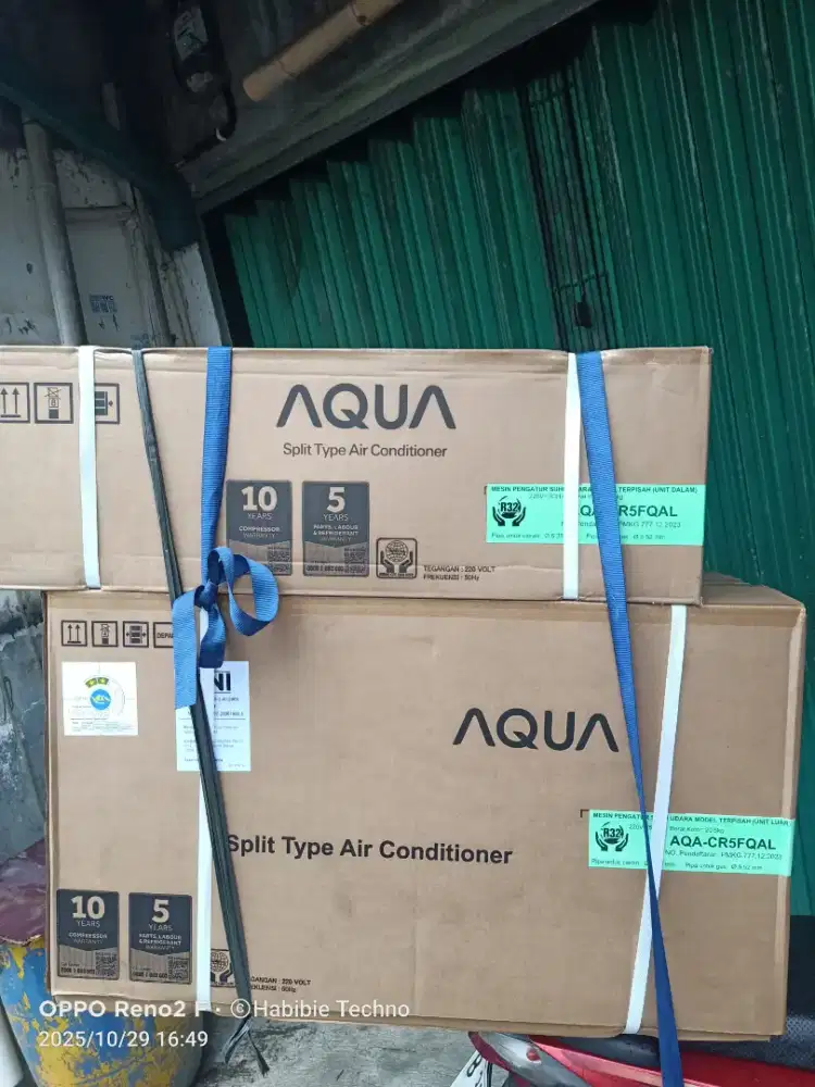 AC aqua 1/2 pk baru