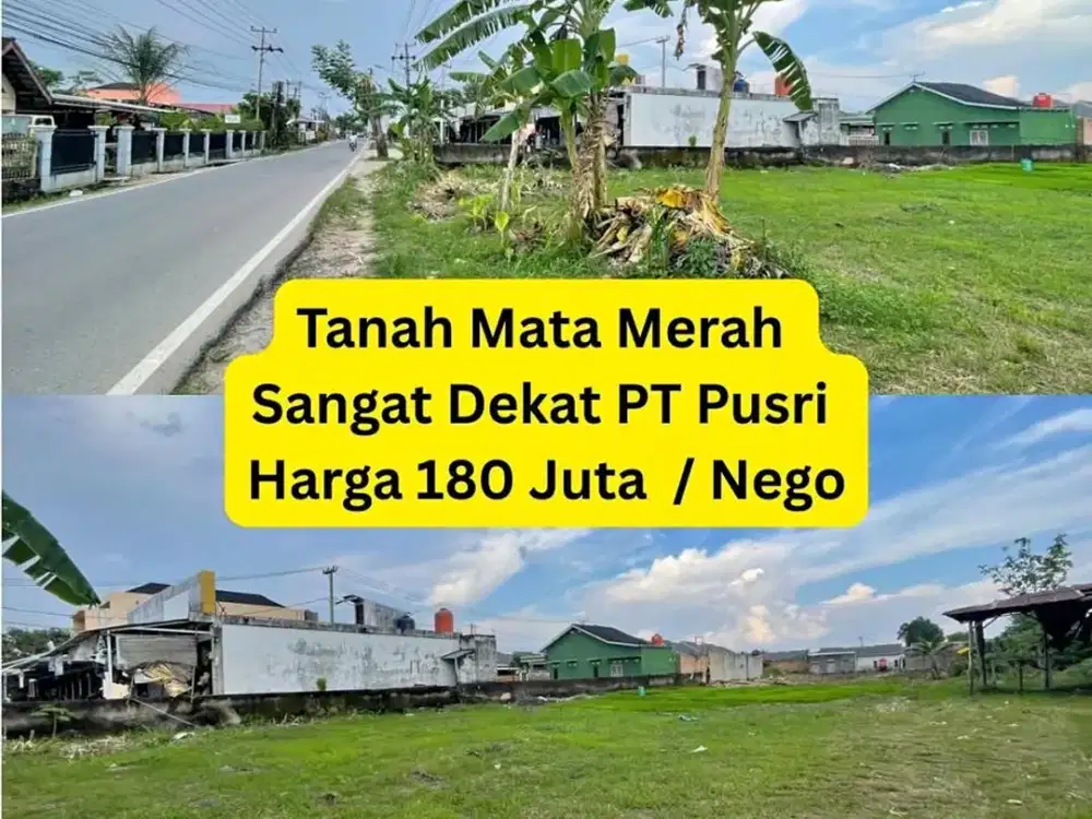 Dijual tanah murah dekat PT Pusri Palembang