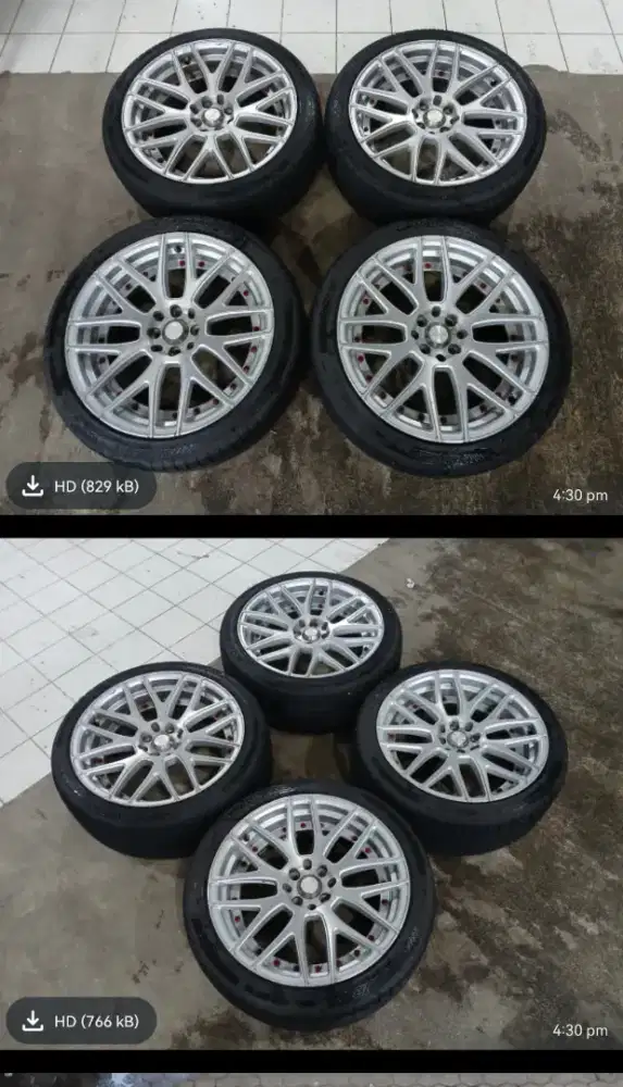Velg r18 4x100 plus ban 215/40 masih