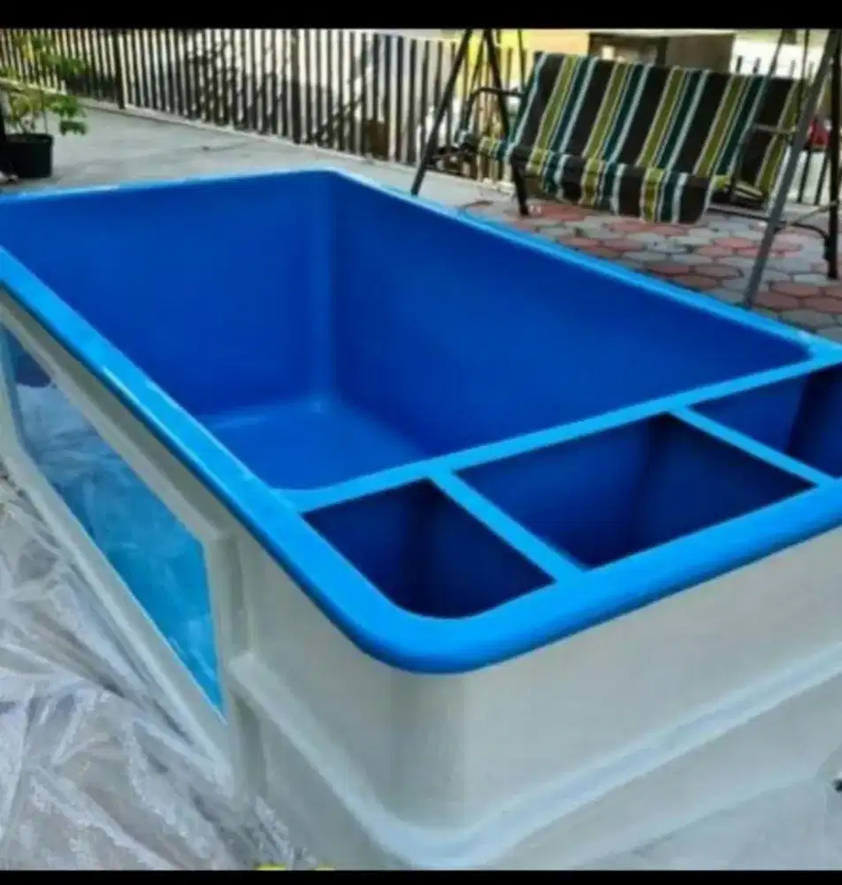 Kolam ikan 3 meter x 1 setengah meter