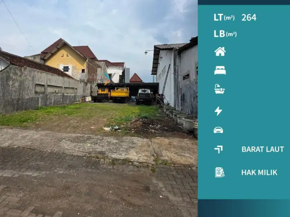 h157  Tanah Kavling Dekat Poros Jalan Utama Kota Malang