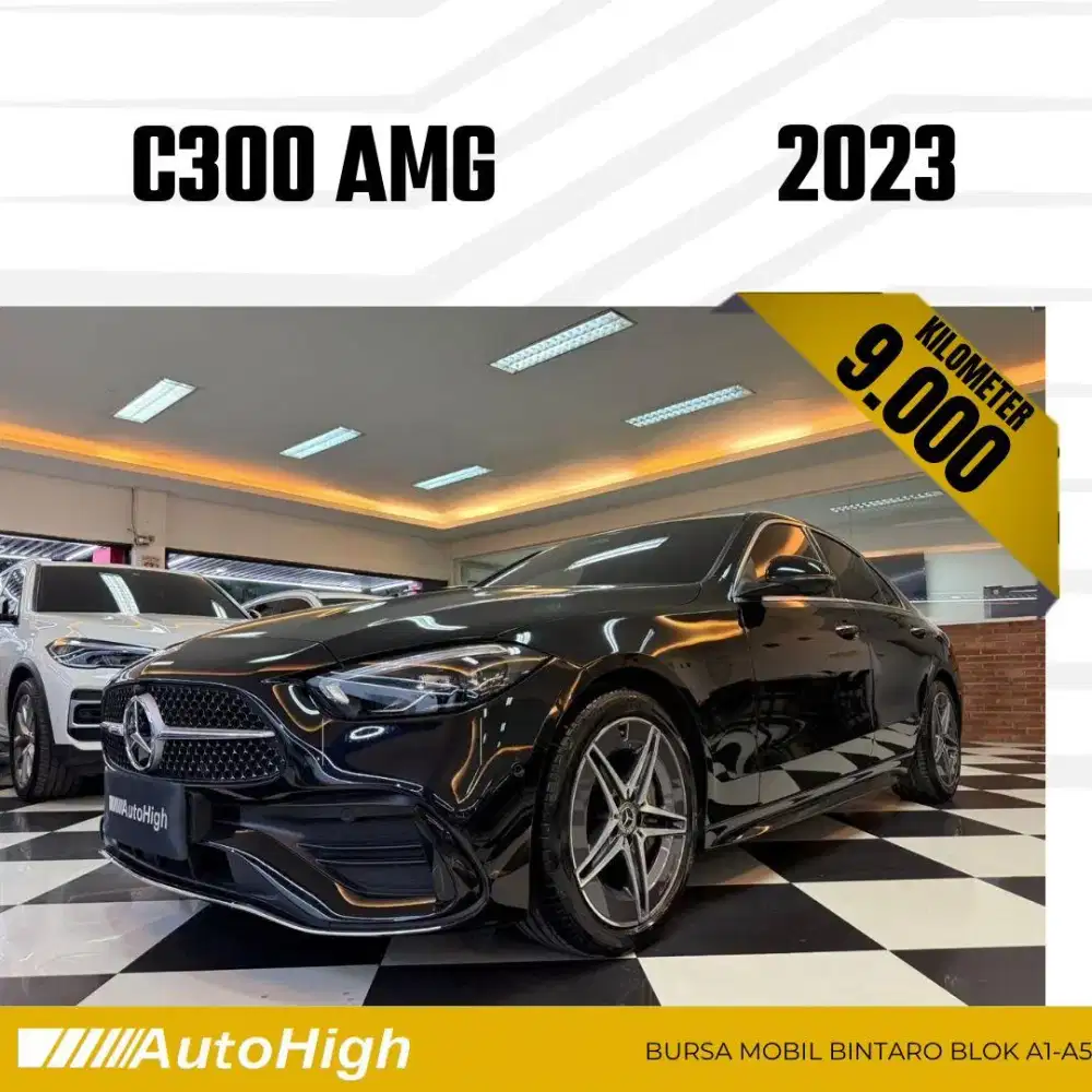 DP10% [Km9.000] C300 AMG 2023 Black Reg 2022 #AUTOHIGH