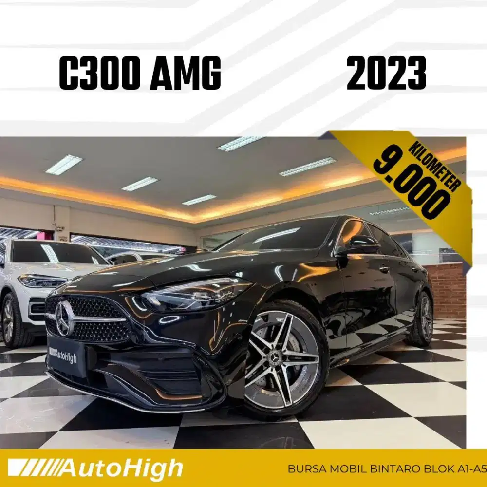 DP10% [Km9.000] C300 AMG 2023 Black Reg 2022 #AUTOHIGH