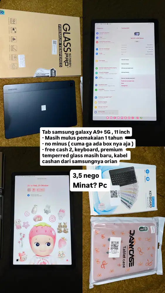 SAMSUNG TAB GALAKSI A9 +