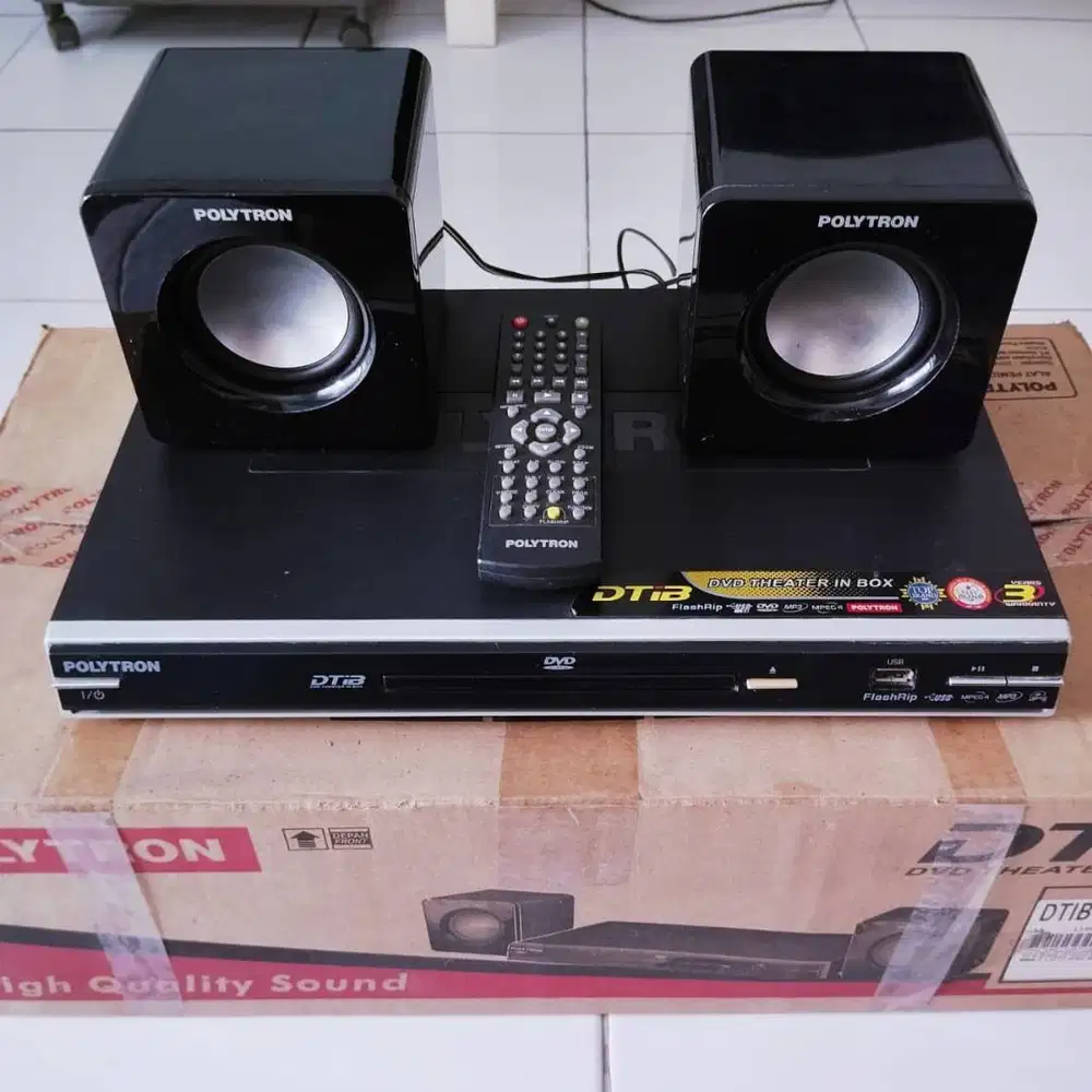 POLYTRON DVD HOME THEATER DTIB 2367c HITAM