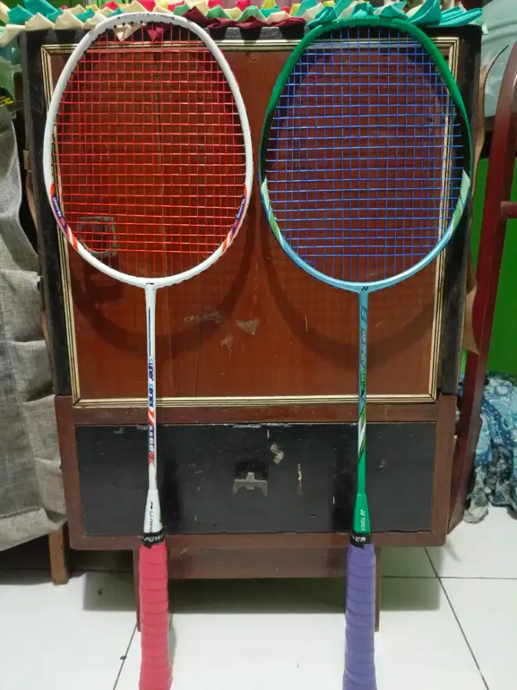 Jual cepat‼️ Raket Li-Ning Super Series 88 & Yonex Arc Saber second