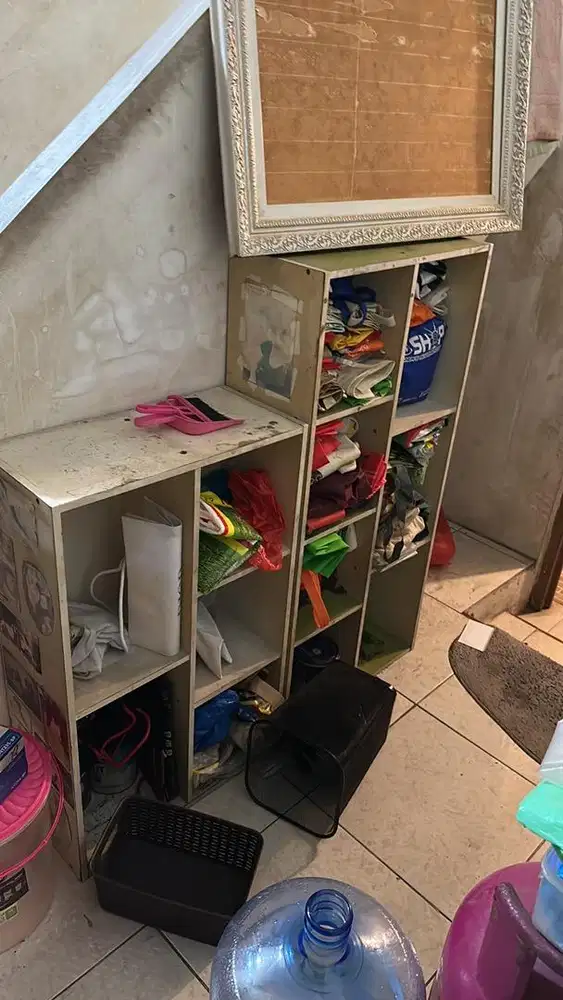 dijual cepat rak kayu serbaguna atau rak buku organizer