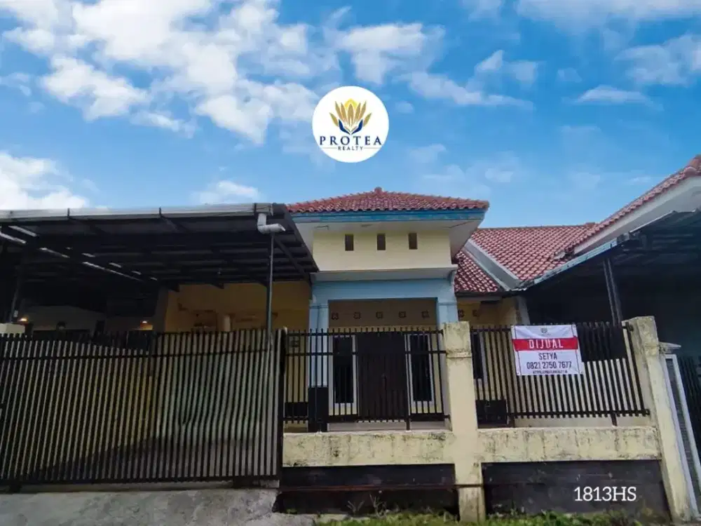 Dijual Cepat Rumah Siap Huni dg Tanah Luas di Depan Taman Dalam Cluster Kota