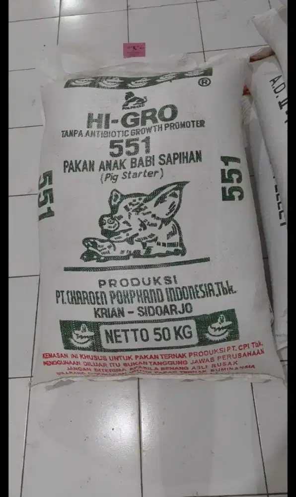 Pakan anak babi sapihan 551pokphand