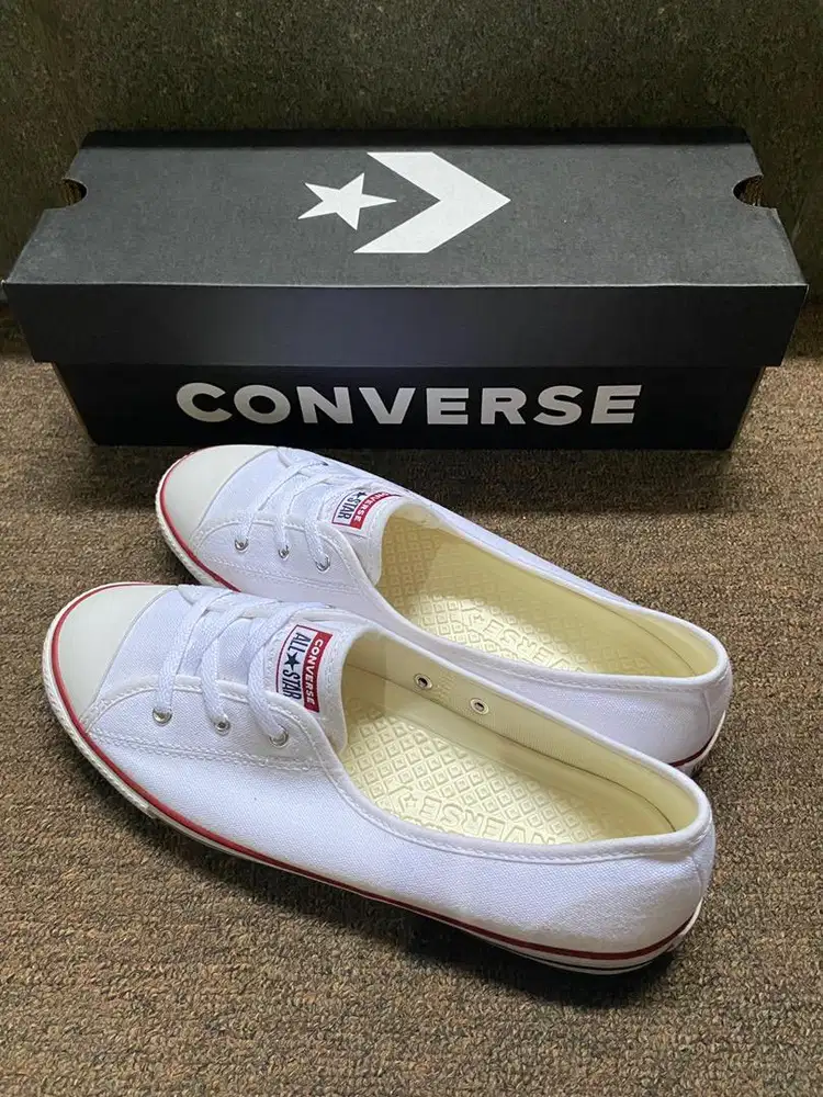 converse ballet lace - white