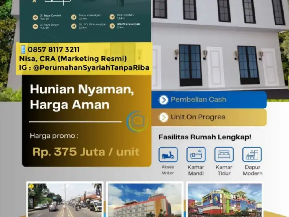 Jual Rumah Di Batu Ampar Condet  Jaktim 2 Lt. 300Jutaan