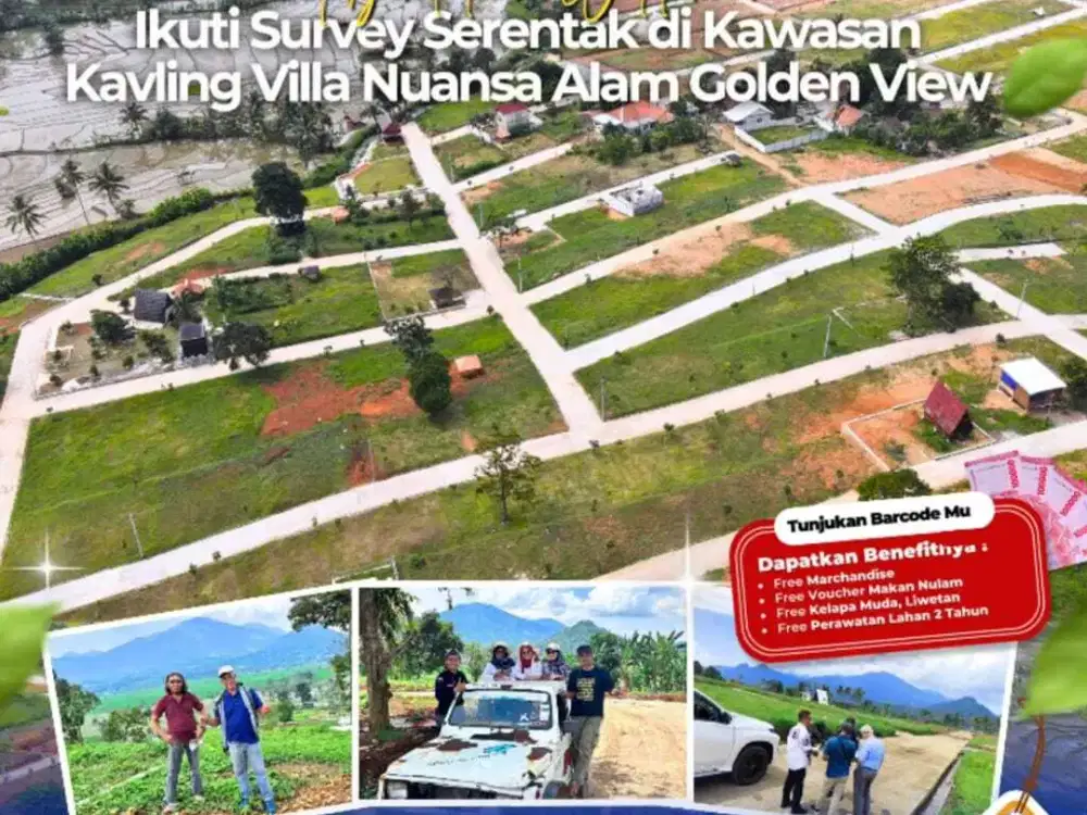 DIJUAL TANAH PINGGIR JALAN PROPINSI PEMANDANGAN PEGUNUNGAN BOGOR TIMUR