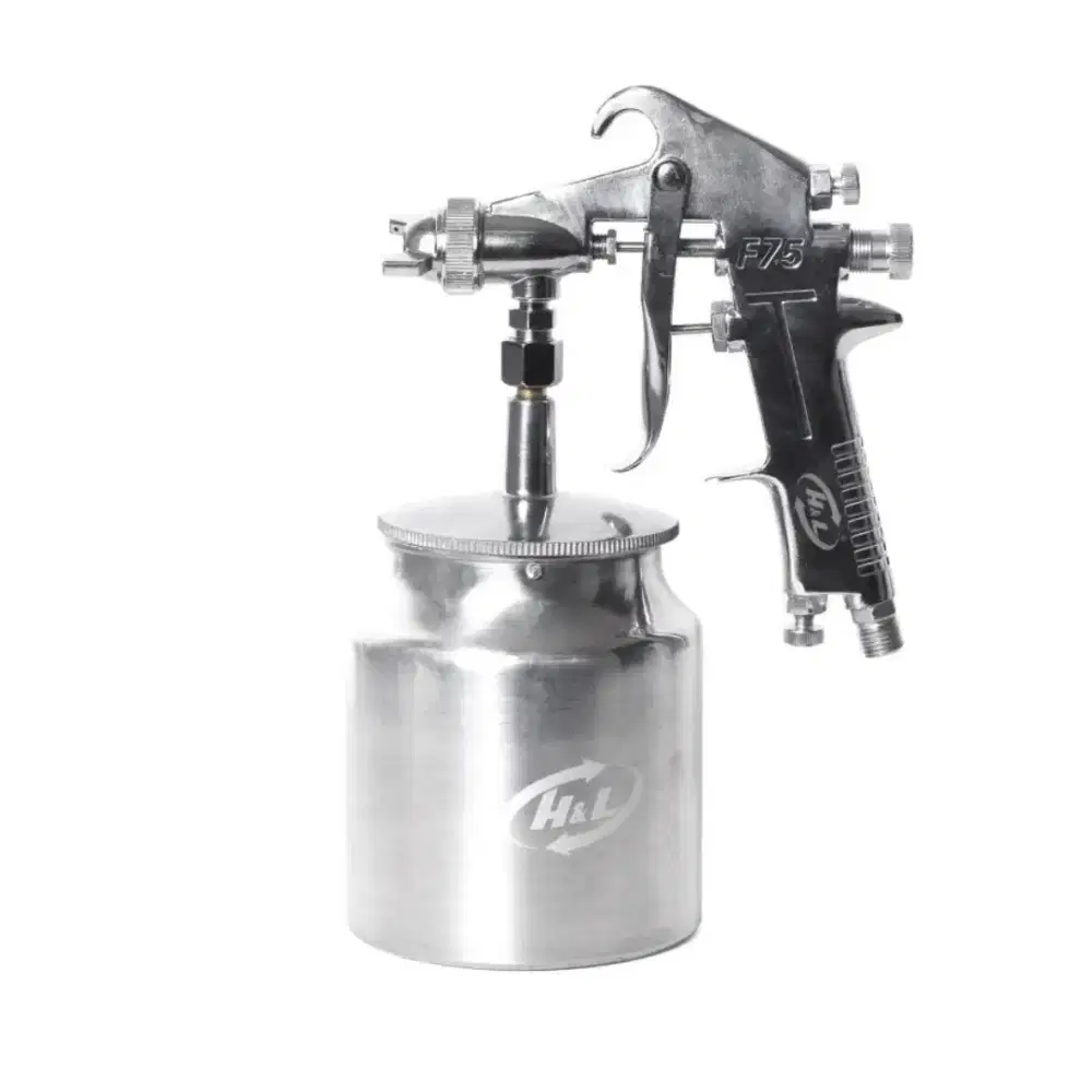 Spray gun F75 tabung bawah spraygun cat