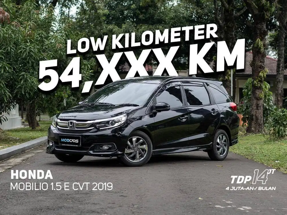 HONDA MOBILIO 1.5 E CVT 2019 HITAM MOBCARS FREE DETAILING WAXING 2 THN