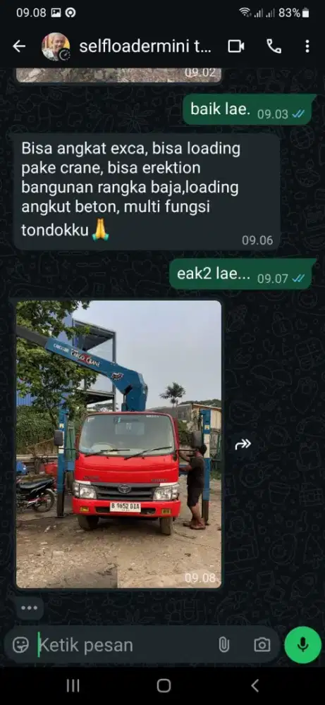 DiJual Satu Unit Self Loader Tahun 2009