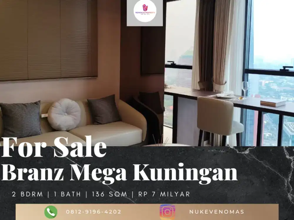 Dijual Apartement Branz Mega Kuningan 2BR Full Furnished