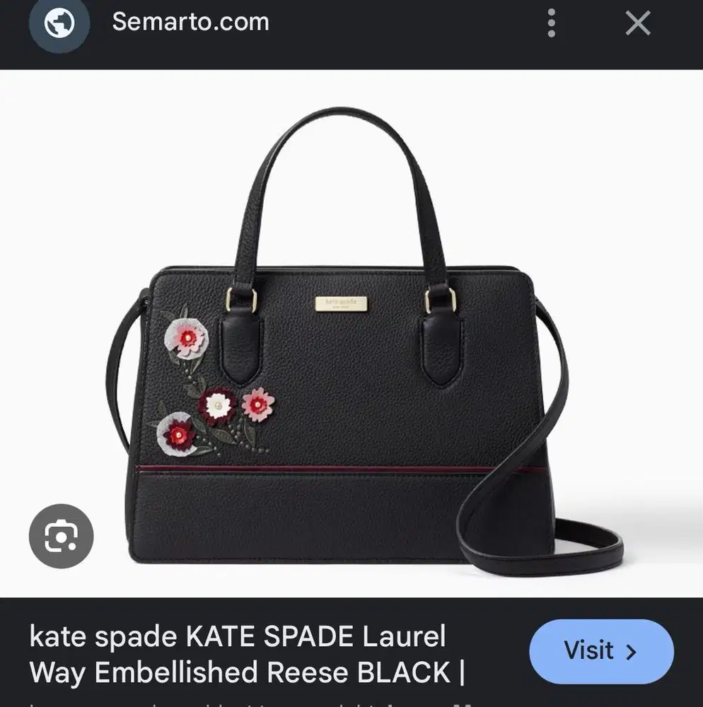 KATE SPADE LAUREL WAY EMBELLISHED REESE BLACK