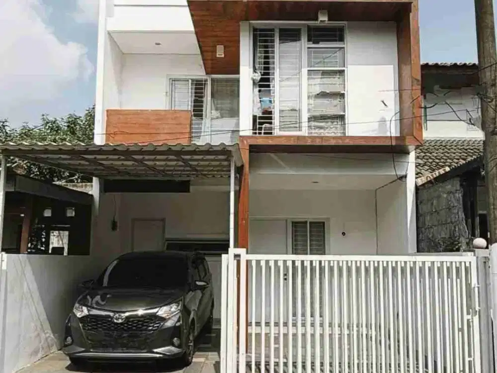 rumah 3 kamar tidur semifurnished graha raya bintaro dekat tol