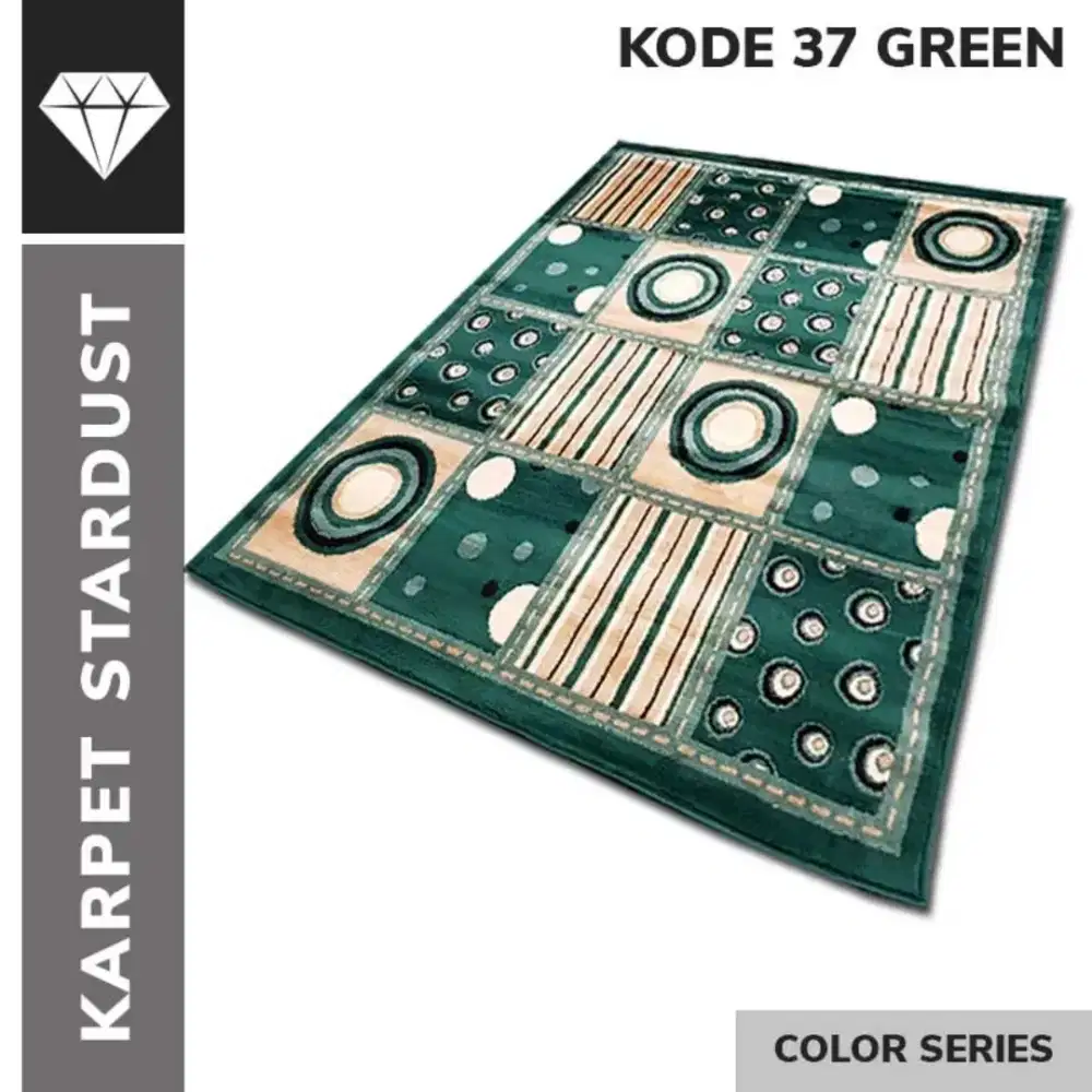 KARPET LANTAI STARDUST HIJAU 100×150