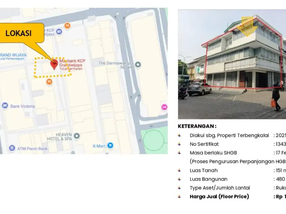 Jual Ruko di Grand Wijaya Jakarta Selatan