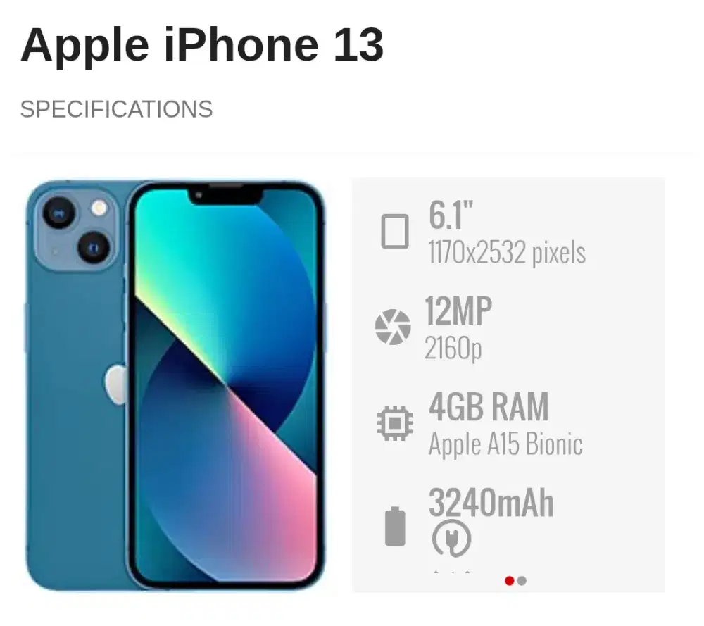 Iphone 13 128GB IBOX 2026 Nett 7,3jt Passs. Lok.Bintara 9