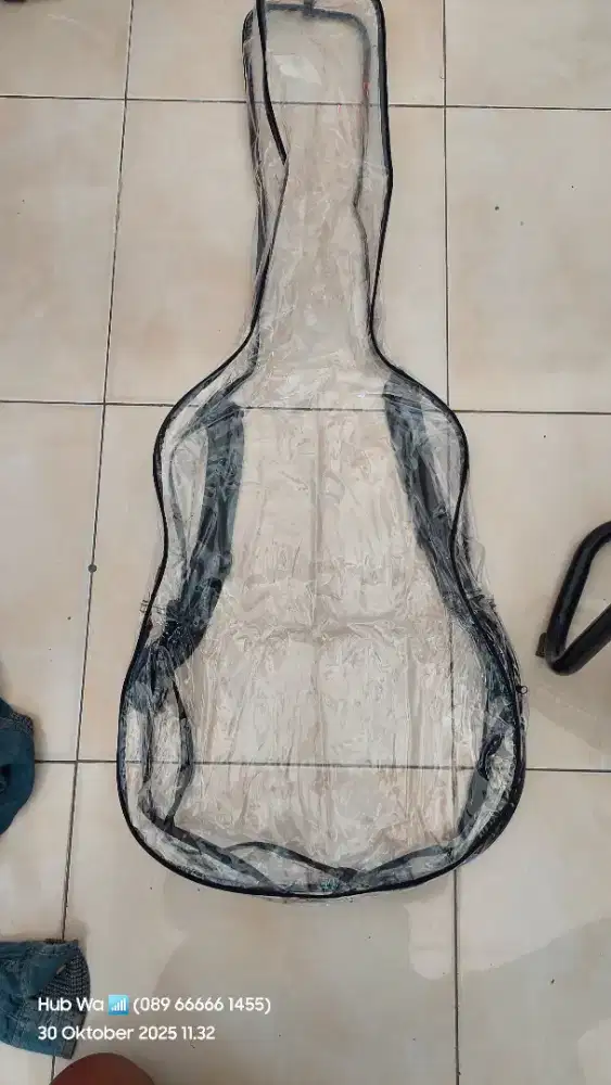 Softcase sarung gitar klasik akustik mika transparan siap kirim kirim