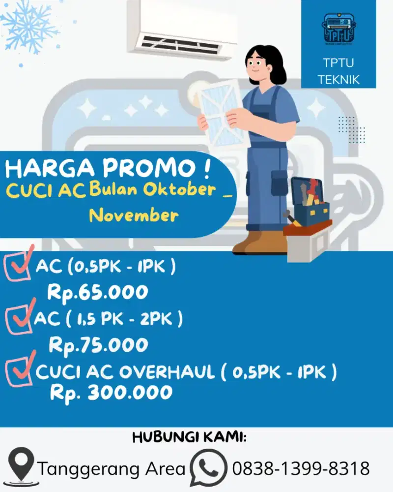 Jasa service dan perbaikan ac