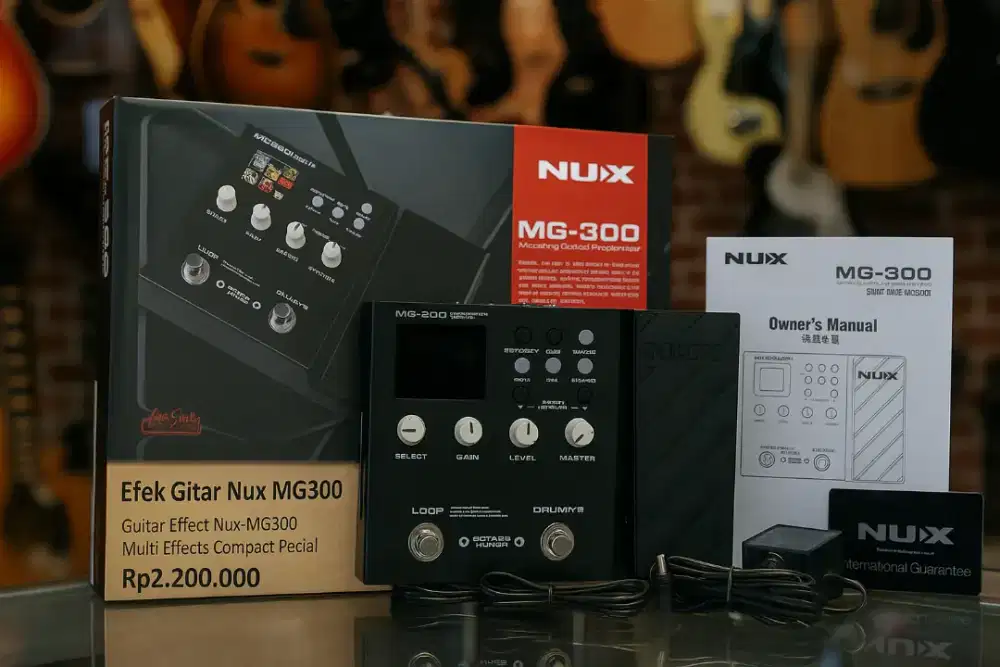 Efek Gitar Nux MG300 Guitar Effect Nux-MG300 Multi Effects Pedal