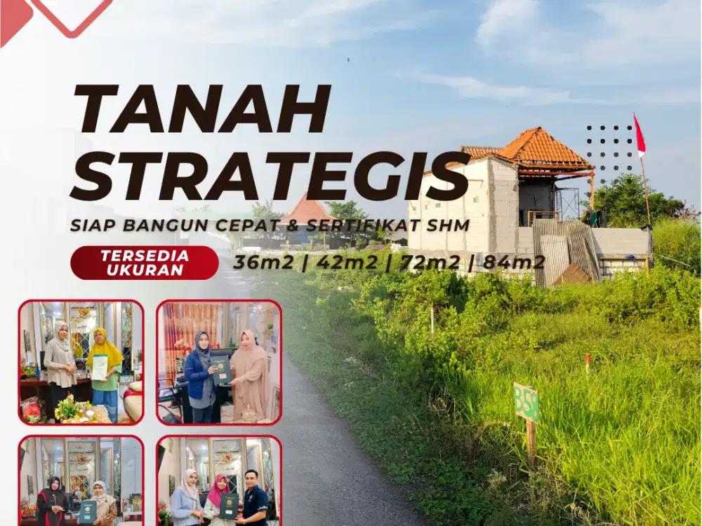 TANAH KAVLING SHM SPLIT SIAP BANGUN GEDANGAN