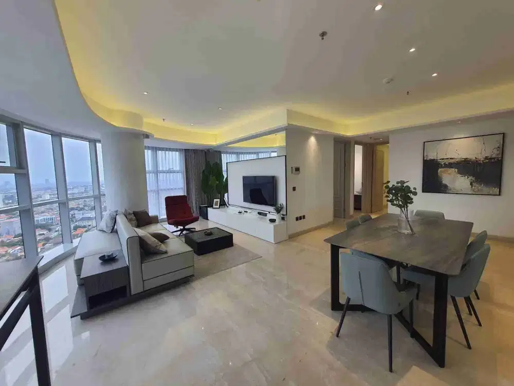 Modern Minimalist 3 Bedroom Condominium with Private Lift | One Icon Residence Tunjungan Plaza Surabaya