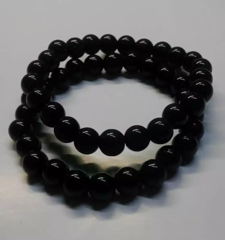 Gelang Batu Black Onix 7mm