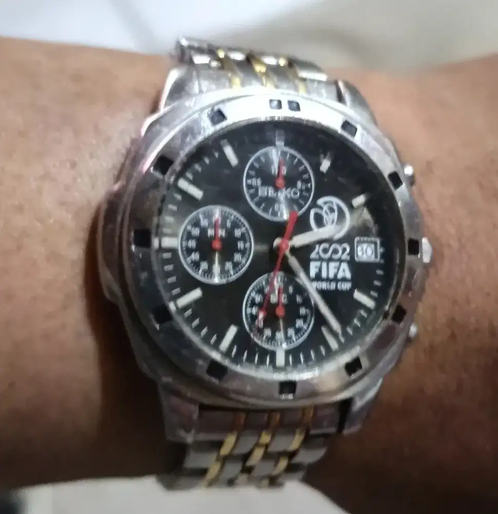 Seiko Chronograph Limited Edition Fifa World Cup 2002 Langka