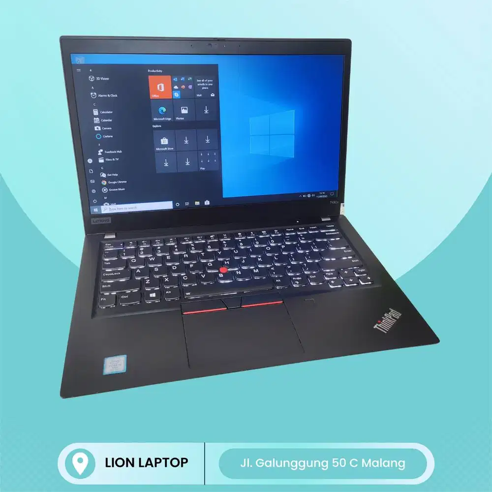 RAM 16GB SSD 512GB Core i5 Slim Lenovo Thinkpad T490s [30|10]
