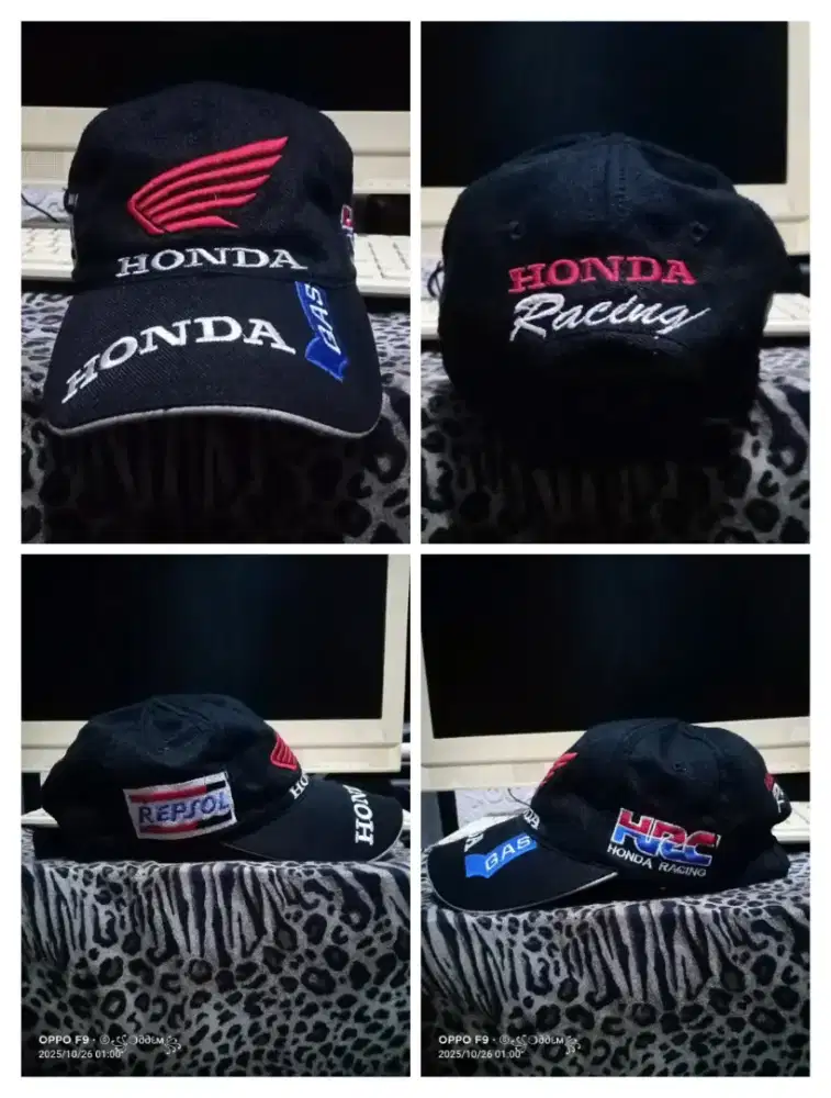 Topi original bordir HONDA HRC REPSOL.