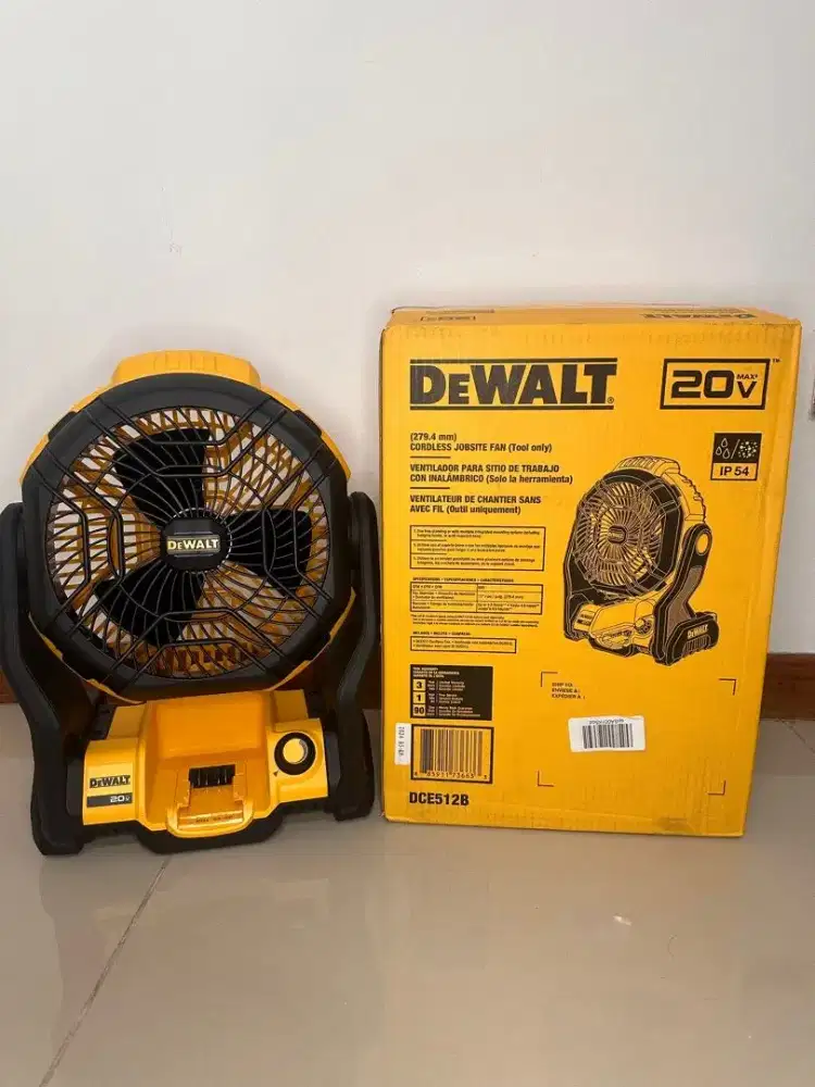 Dewalt 20V kipas kerja nirkabel Cordless Jobsite Fan