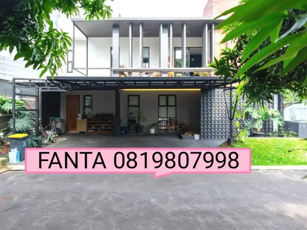 Rumah Cantik dengan Swimming Pool dalam Cluster Emerald Bintaro | KH
