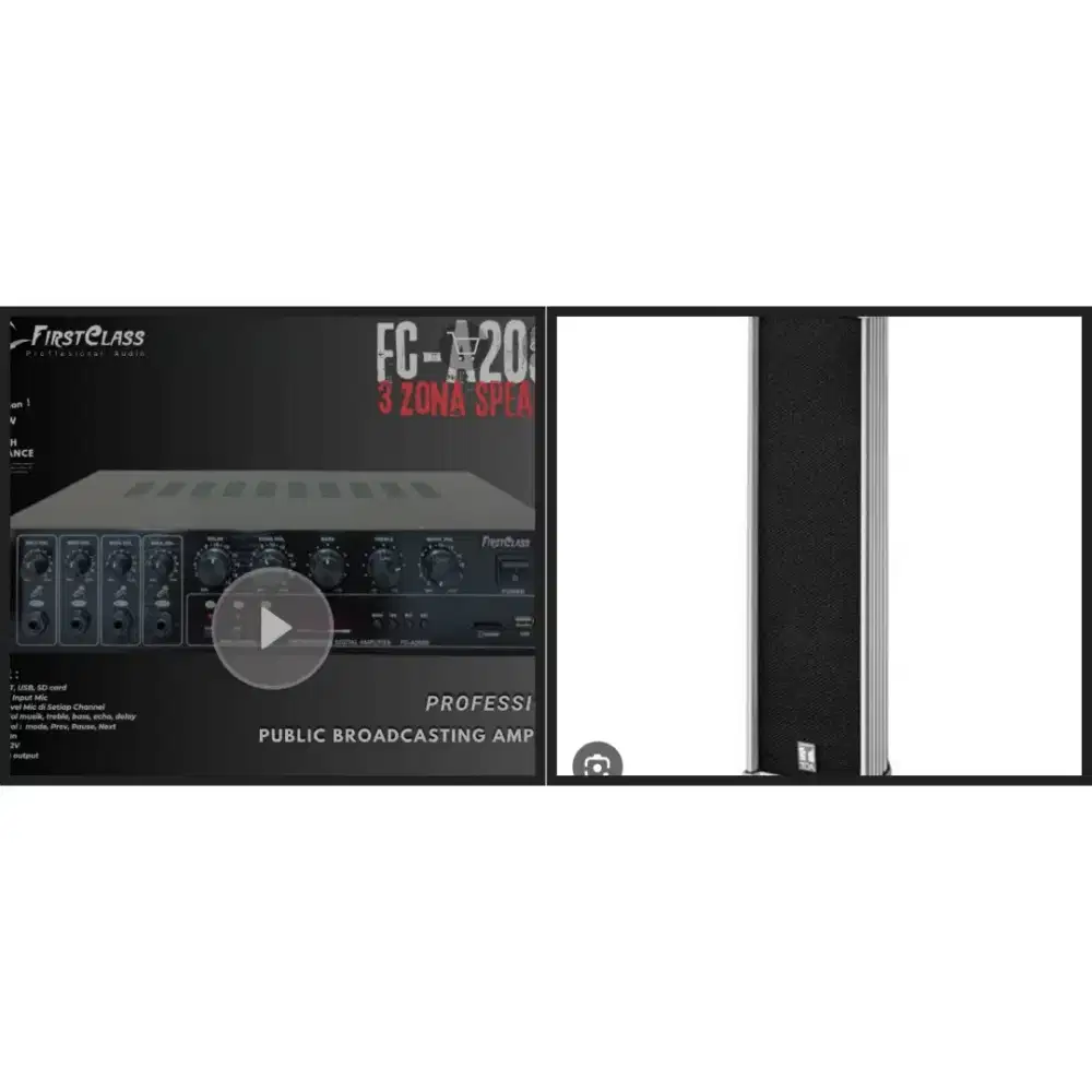 Dijual amplifier dan speaker merk TOA