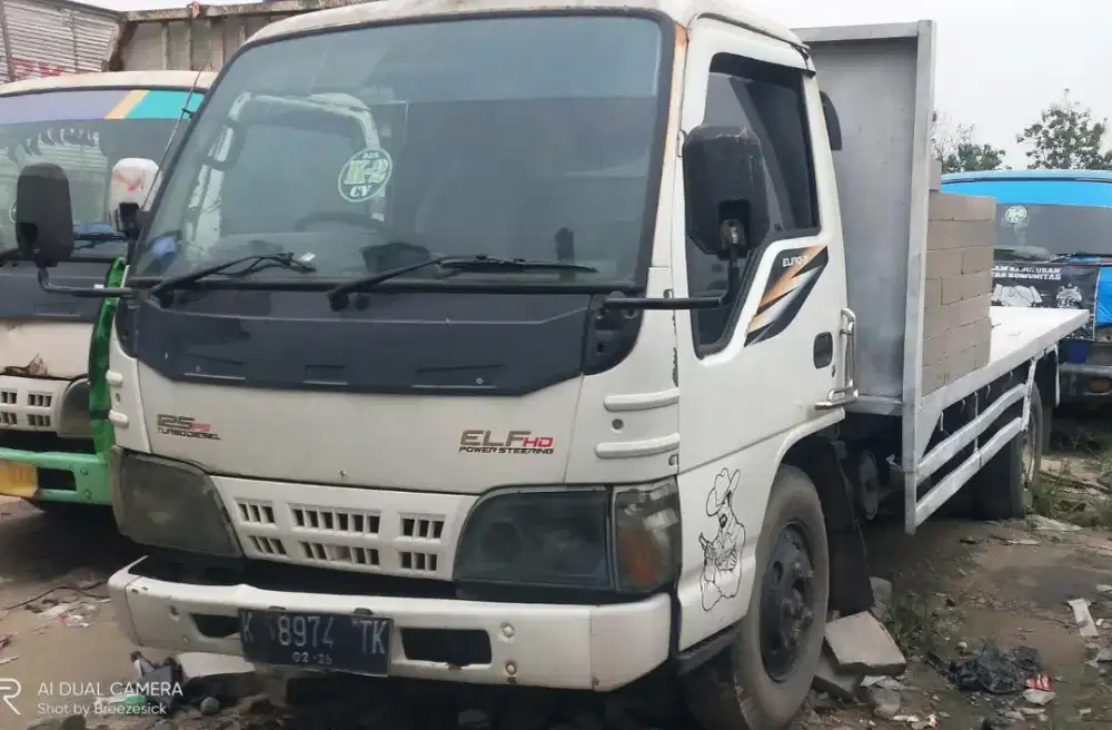 Isuzu elf nkr71 los bak siap kerja
