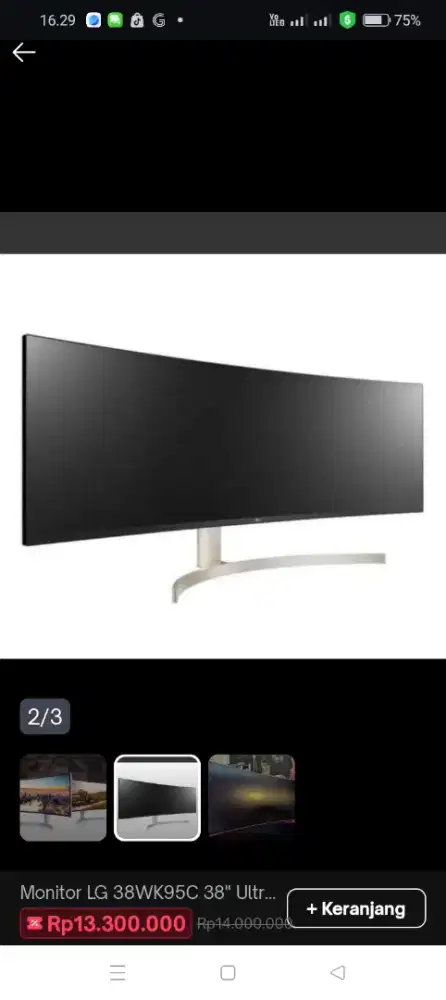 Dijual monitor merk lg