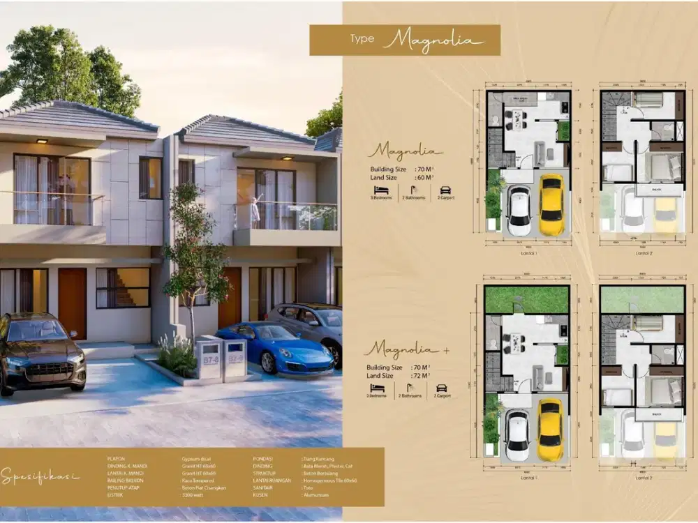 Rumah Cluster 2 Lt Dekat Universitas Pamulang 1 Dibantu KPR J-31797