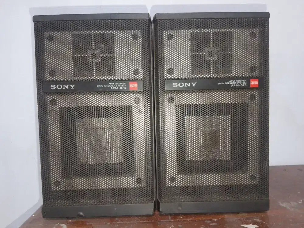 Sony APM speaker, 6 ohm, 2 way, full ori, utuh, build up Japan