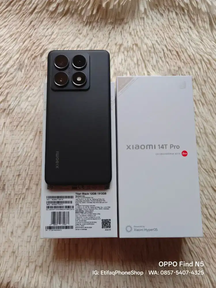Xiaomi 14 T Pro 512GB Baru 6bulanan Fulset Ori Resmi Mi 14T Mi14 Mi14T