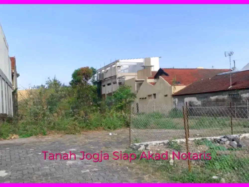 Tanah di Banteng Sleman Dekat Sekolah Al Azhar Siap Balik Nama