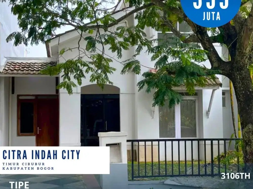 Dijual rumah dicitra indah city cileungsi rumah pinggir jalan utama siap huni